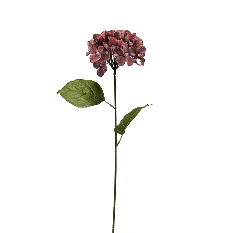 Kunstbloem Hortensia 62 cm - Donkerroze