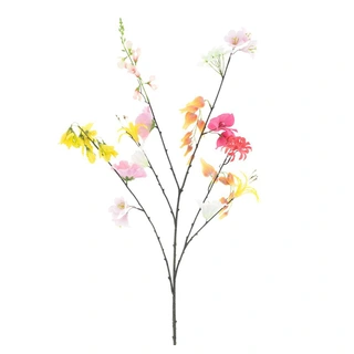 Kunstbloem Mixed Flower Crème - 119 cm