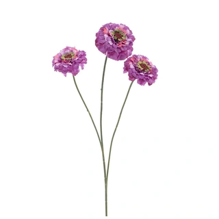 Kunstbloem Zinnia Elegans Spray Paars - 60 cm