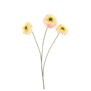 Kunstbloem Zinnia Elegans Spray Roze - 60 cm