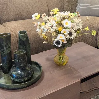 Kunstbloemen Boeket Voorjaar - Geel - afbeelding 2