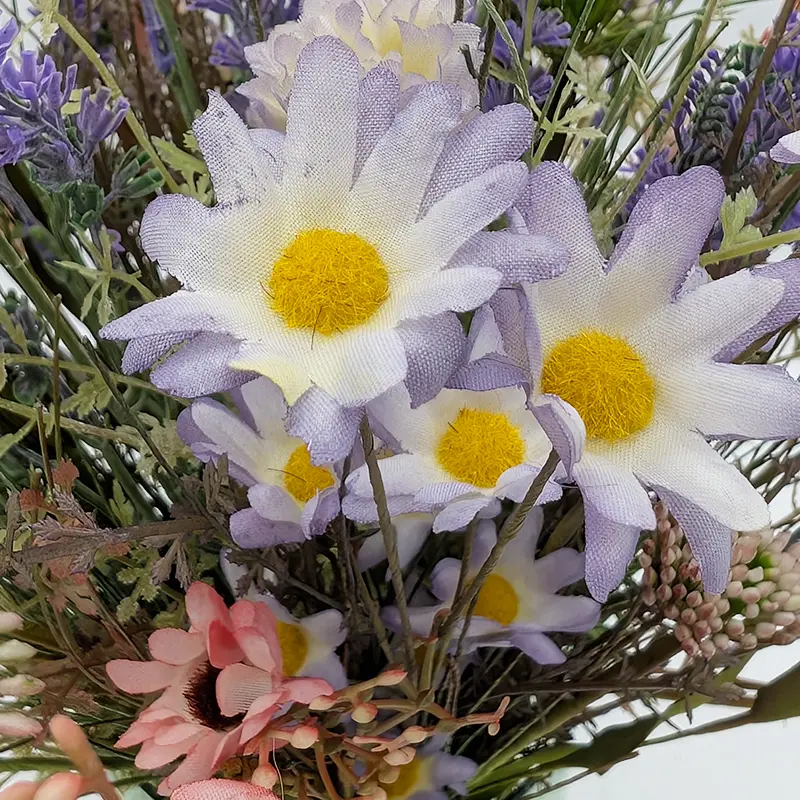 Kunstbloemen Boeket Voorjaar - Lila - afbeelding 3