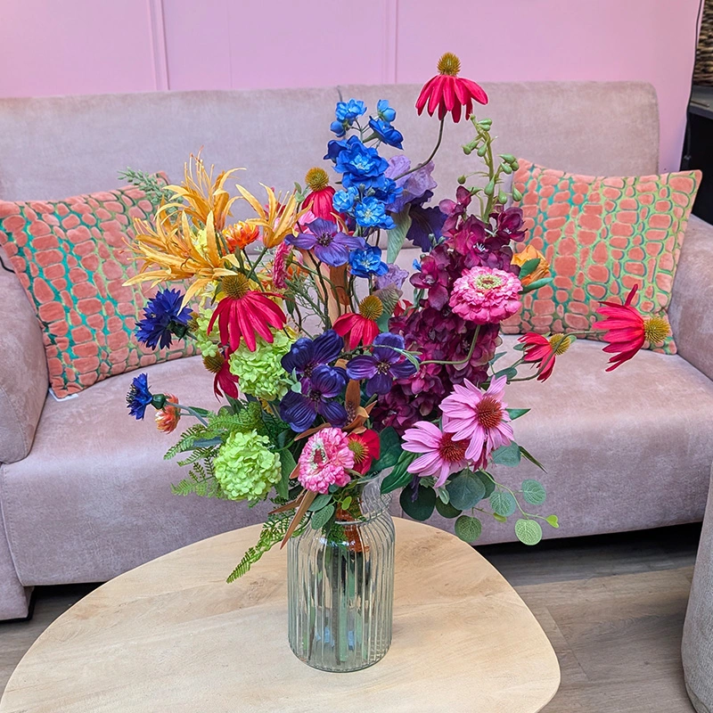 Kunstbloemen Veldboeket Groot - Multicolor - afbeelding 2