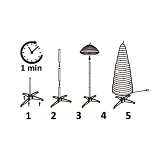 Kunstkerstboom Pop-up Greentree LED - 150 cm - afbeelding 2