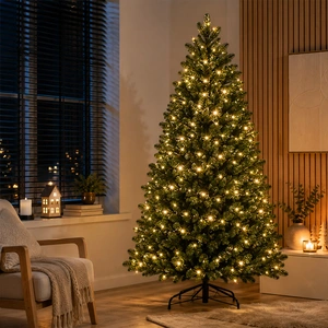 Kunstkerstboom met verlichting