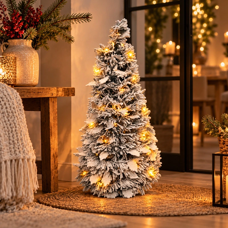 Kunstkerstboom Snowtree met LED - 90 cm - afbeelding 2