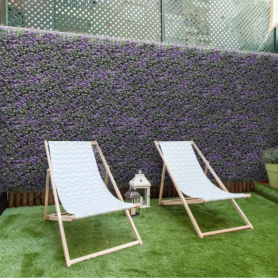 Kunstplanten Mat 50x50 cm - Buxus Paars - afbeelding 2