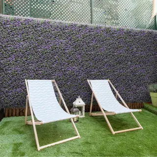 Kunstplanten Mat 50x50 cm - Buxus Paars - afbeelding 2