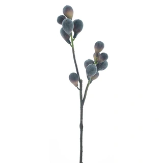 Kunsttak Fig Spray Purple - 68 cm