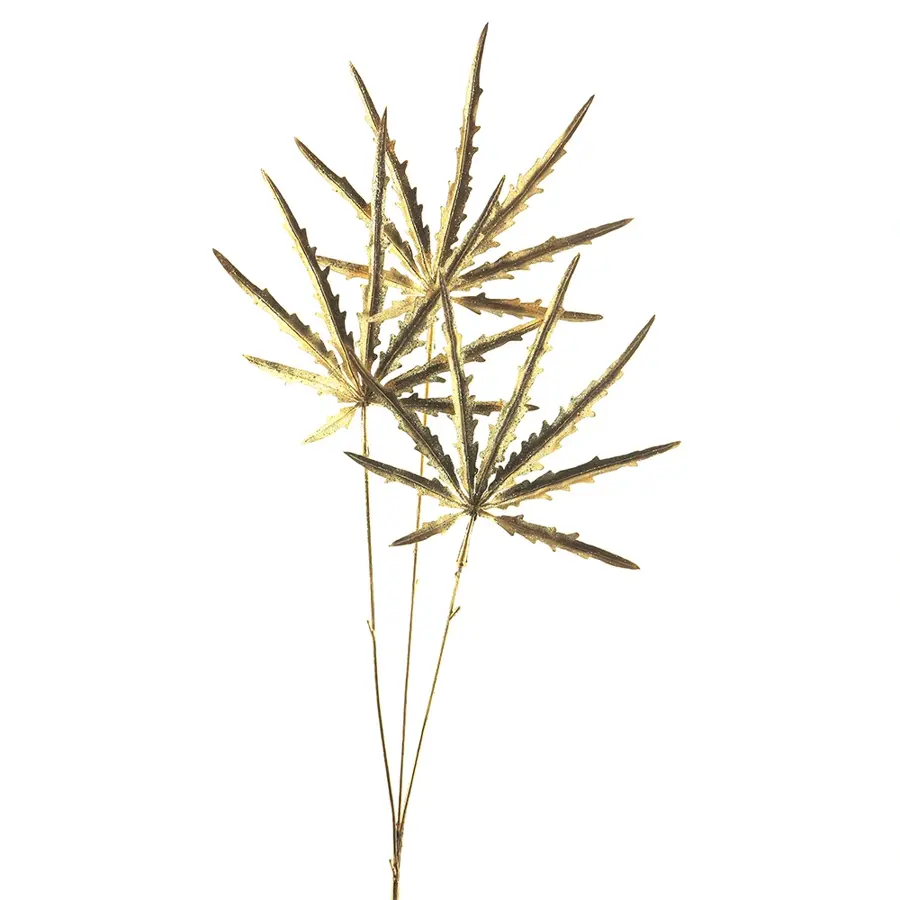 Kunsttak Maple leaf spray gold 67 cm