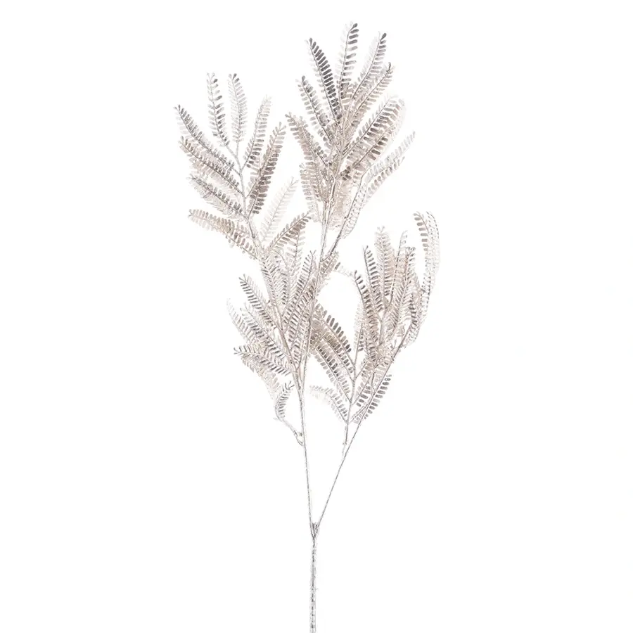 Kunsttak Mimosa spray metallic champagne 74 cm