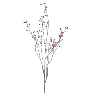Kunsttak Rose Hip Branche Rood - 134 cm