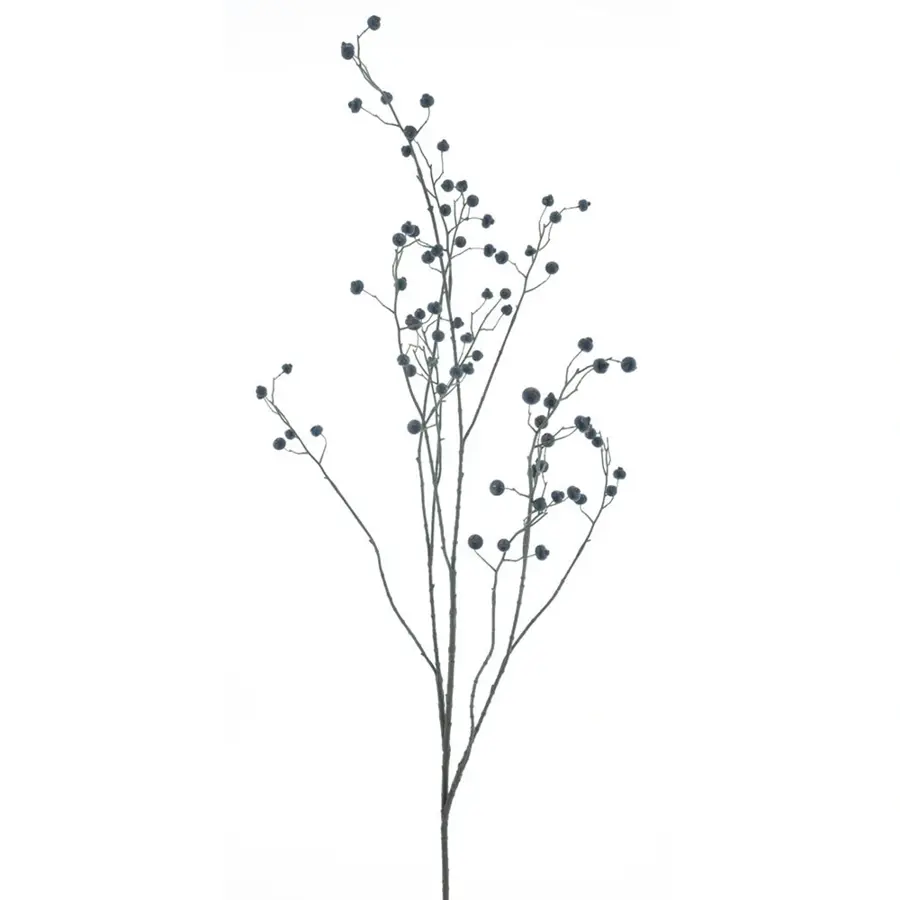 Kunsttak Rose Hip Branche Zwart - 134 cm