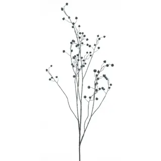 Kunsttak Rose Hip Branche Zwart - 134 cm