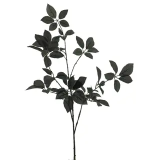 Kunsttak Rose leaf spray oslo black120 cm