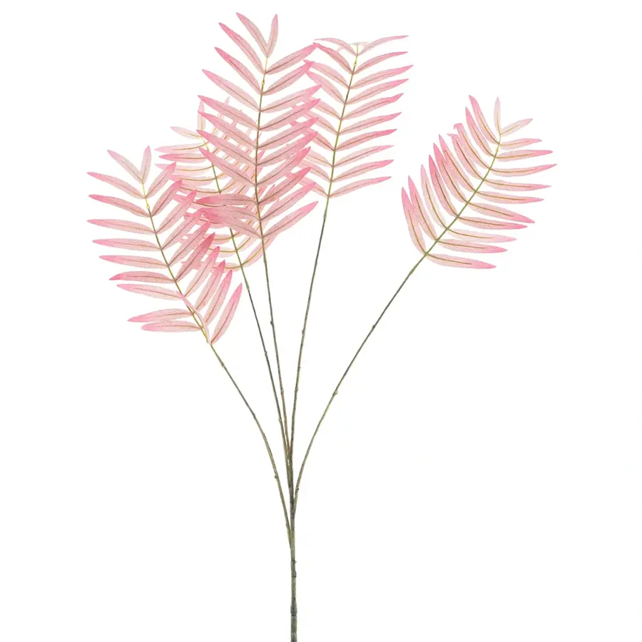 Kunsttak Varen leaf spray Mirja pink 93 cm