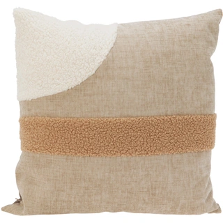 Kussen Chenille Taupe - 45x45 cm