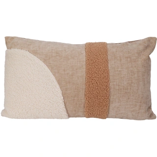 Kussen Chenille Taupe - 50x30 cm