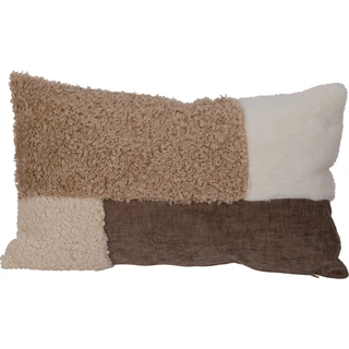 Kussen Chenille Bruin - 50x30 cm