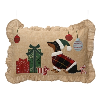 Kerstkussen Teckel