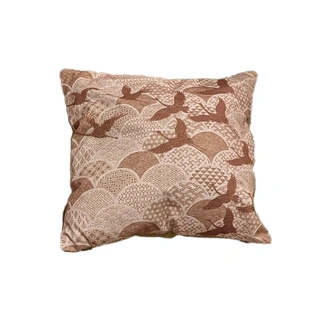 Sierkussen Vogels Bruin - 45x45 cm