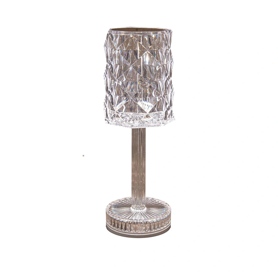 Oplaadbare Lamp Ø9x26 cm - Kristal