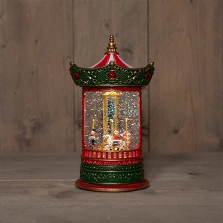 LED Draaimolen met Glitterwater - Ø16x25,5 cm