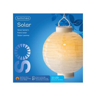 Solar Lampion Lantaarn Vlameffect - Ø20x23 cm - afbeelding 2