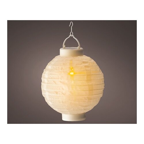 Solar Lampion Lantaarn Vlameffect - Ø20x23 cm - afbeelding 3