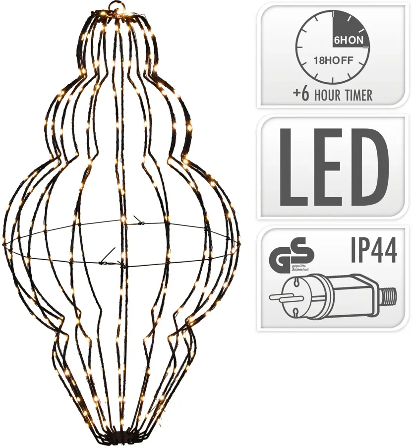 LED Lantaarn - 39x60 cm