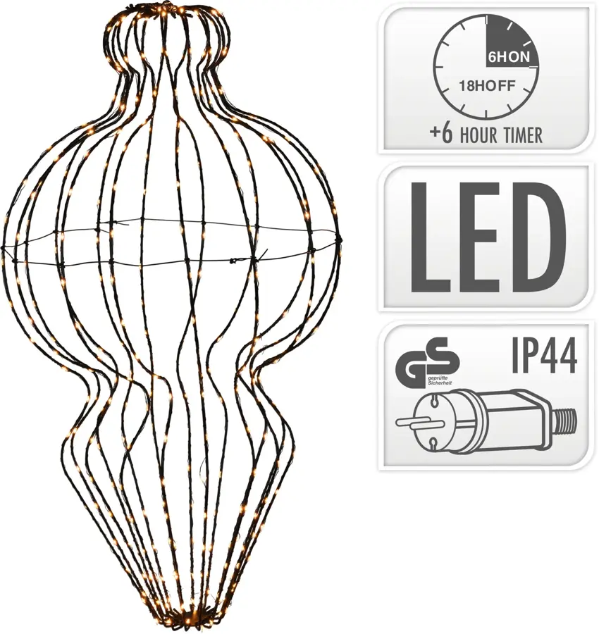 LED Lantaarn - 39x75 cm