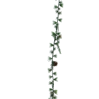 Kunsttak Lariks Indy Garland w/cones Groen - 180 cm
