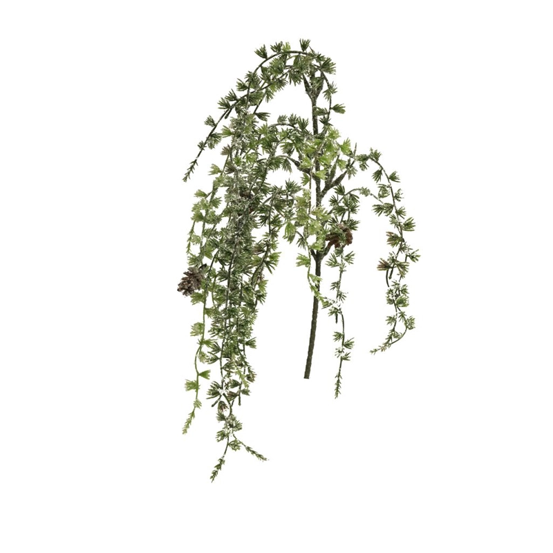 Kunsttak Lariks Indy Iced w/cones Small Groen - 80 cm