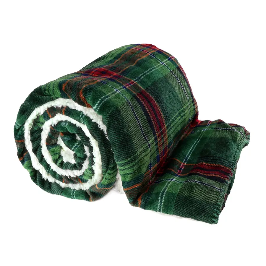Unique Living Larsson plaid 150x200 - Dark Green