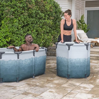 Lay-Z-spa Ijsbad Frame Glacial Dip Pod Rond - Ø90 cm - afbeelding 8