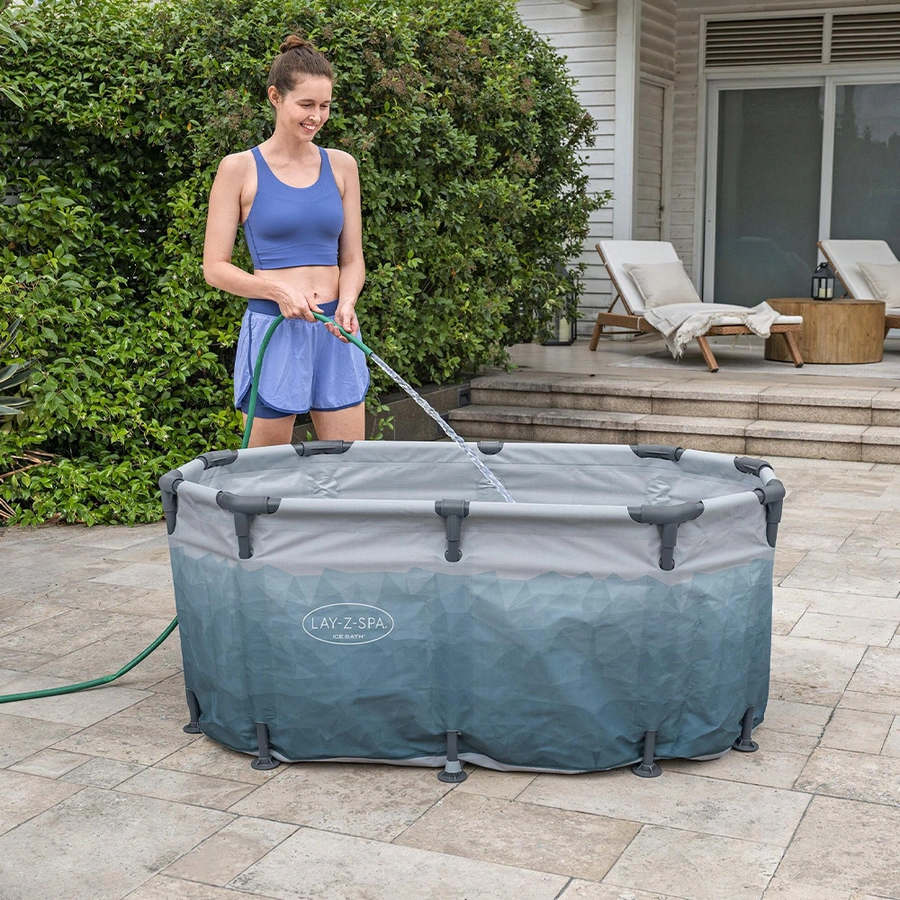 Lay-Z-spa Ijsbad Frame Glacial Dip Tub Ovaal - 150 cm - afbeelding 10