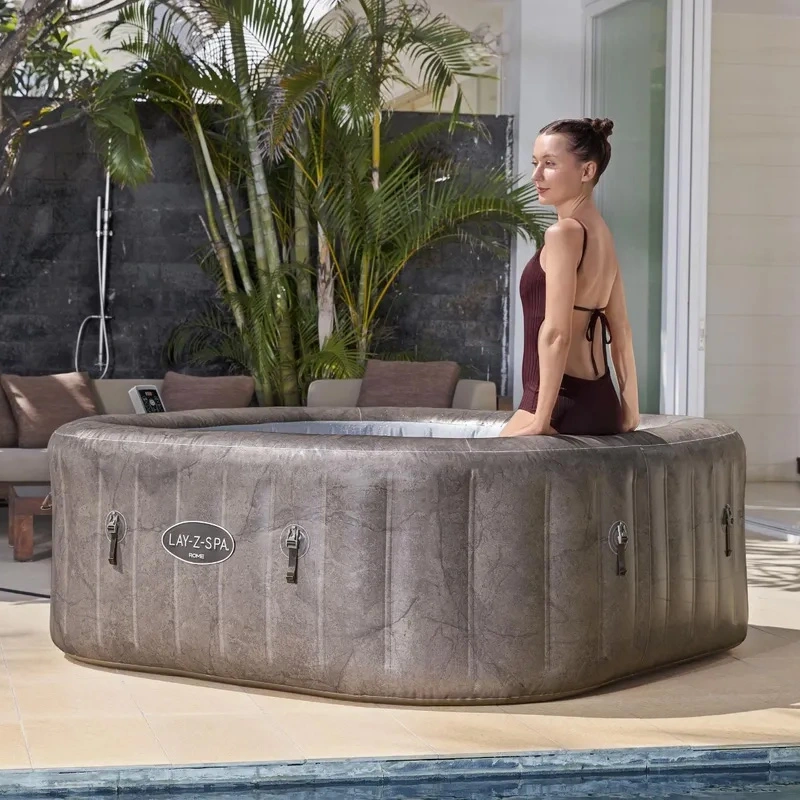 Lay-Z-Spa Rome 6 pers. - Bruin Marble - afbeelding 7