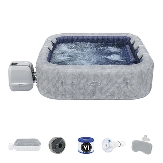 Lay-Z-Spa San Francisco Hydrojet Pro 7 Grijs Marble - 230x230 cm - afbeelding 2
