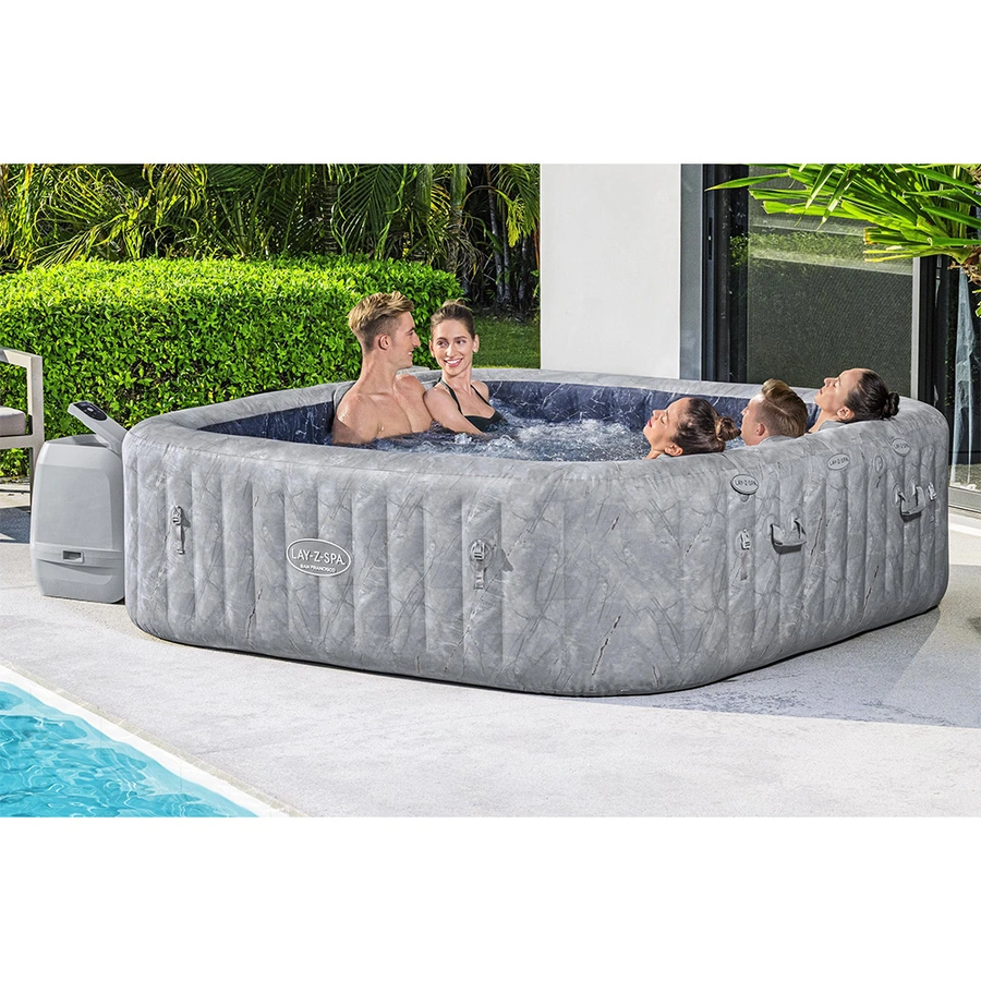 Lay-Z-Spa San Francisco Hydrojet Pro 7 Grijs Marble - 230x230 cm - afbeelding 8