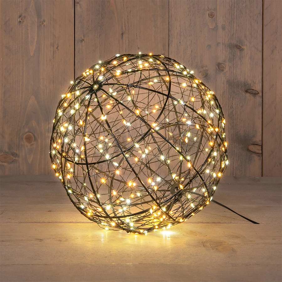 LED Bal Metaal Duo Flash - Ø25 cm - afbeelding 1