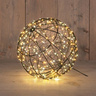 LED Bal Metaal Duo Flash - Ø25 cm - afbeelding 1