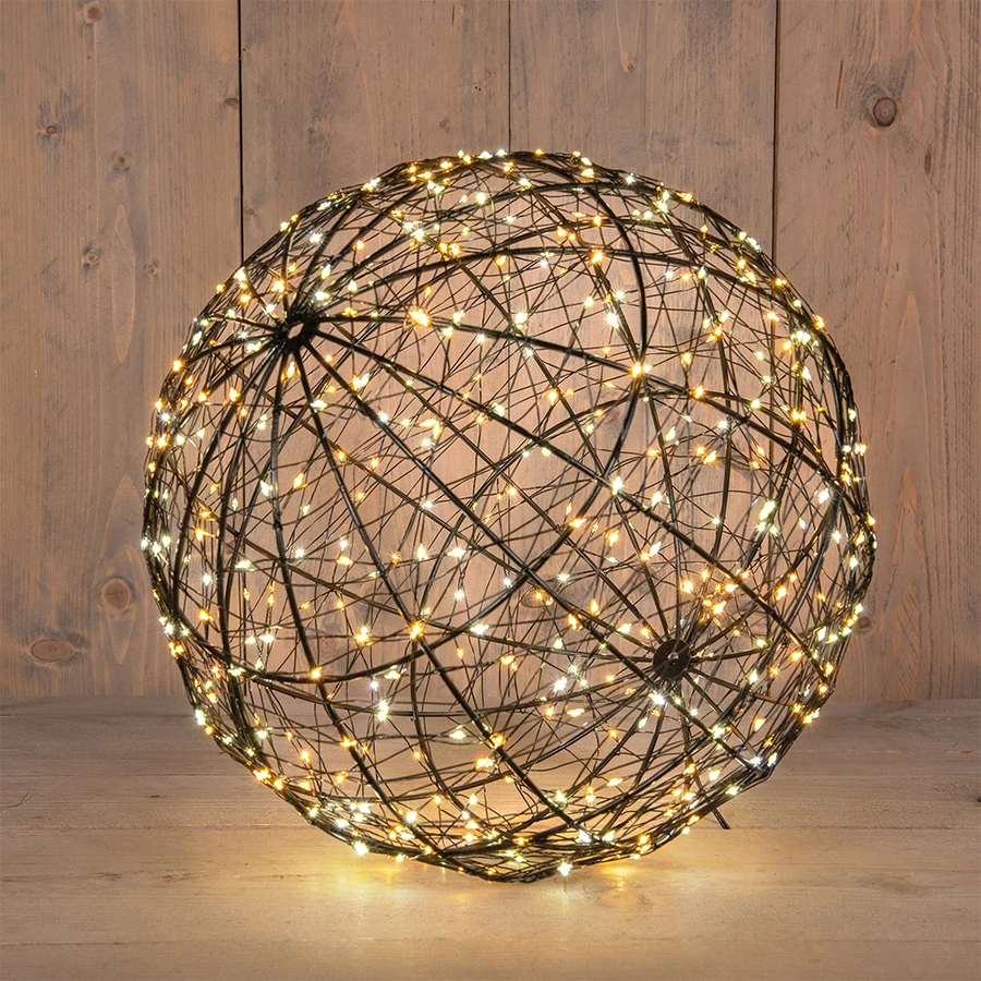 LED Bal Metaal Duo Flash - Ø35 cm - afbeelding 1