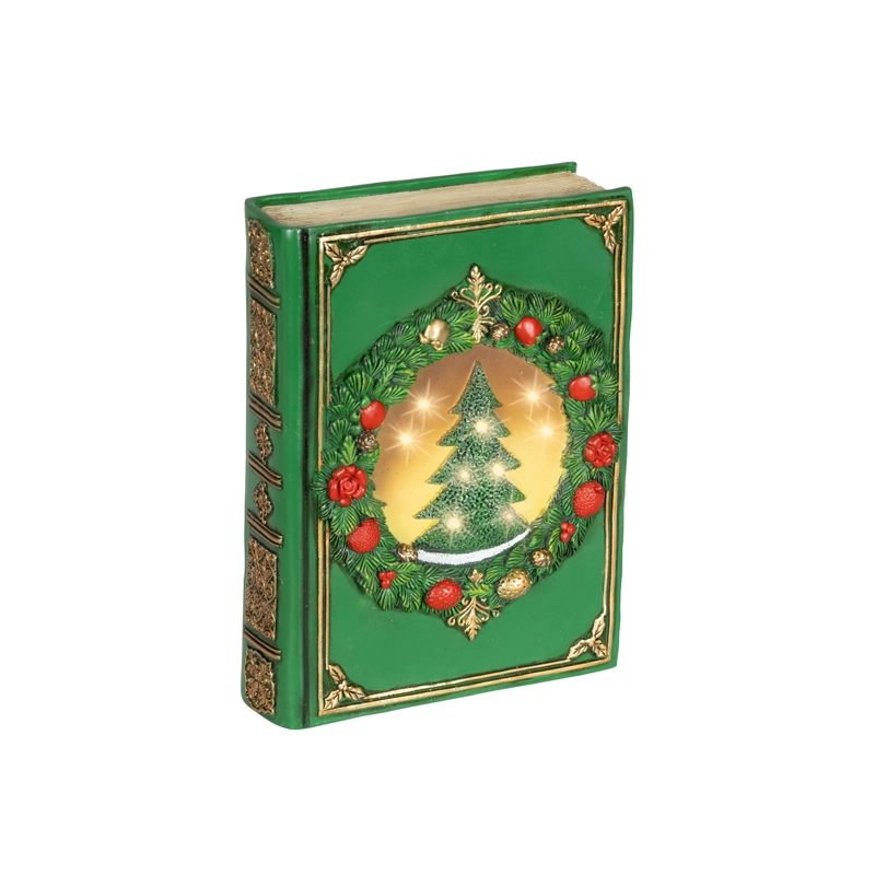 LED Boek Groen - 6,5 cm - afbeelding 2