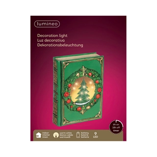 LED Boek Groen - 6,5 cm - afbeelding 3