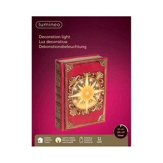 LED Boek Rood - 22 cm - afbeelding 3