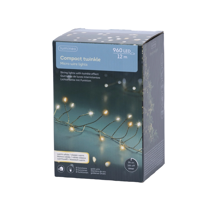 LED Boomverlichting Compact Goud - 1200 cm - afbeelding 3