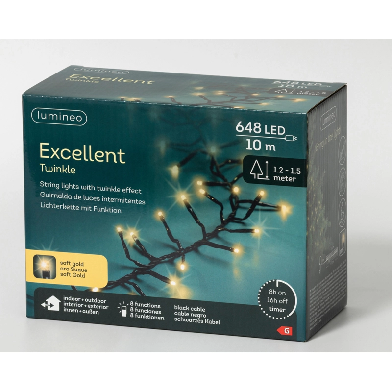 LED Boomverlichting Excellent Zwart - 1000 cm - afbeelding 2