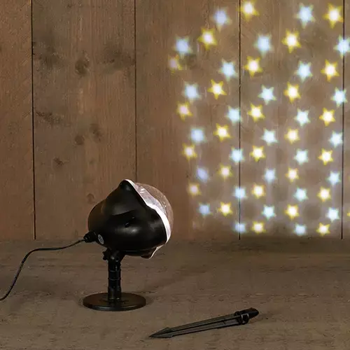 LED Outdoor Kerst Projector Ster - Warm wit
