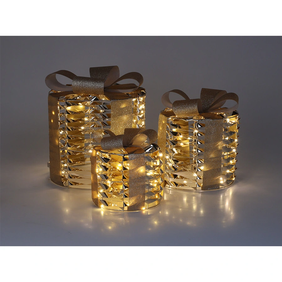 LED Cadeau Set Goud - 3 st. - afbeelding 2