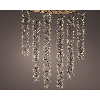 Cascade LED Twinkel Zwart - 200 cm